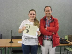 3º premio: Tania Díaz Rodríguez de 4º ESO A, por su foto Geometría en un Ojo