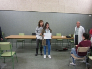1º Premio: Eva Rodríguez Mondejar de 1º F, por su obra geometría Cultural